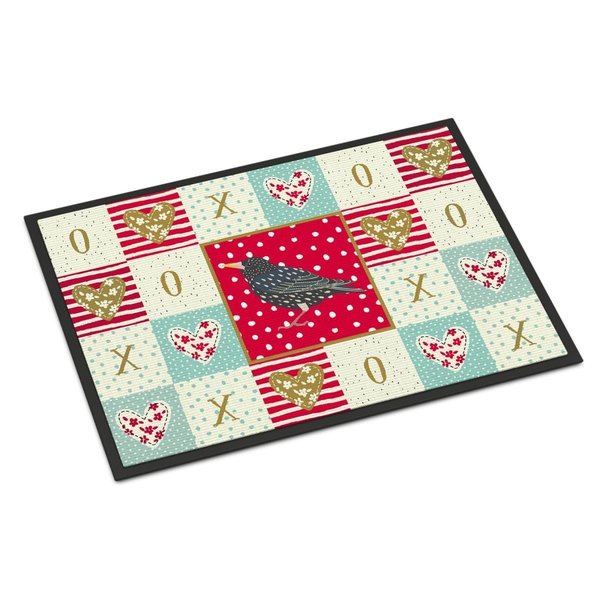 Carolines Treasures 24 x 36 in. Starling Love Indoor or Outdoor Mat CK5515JMAT